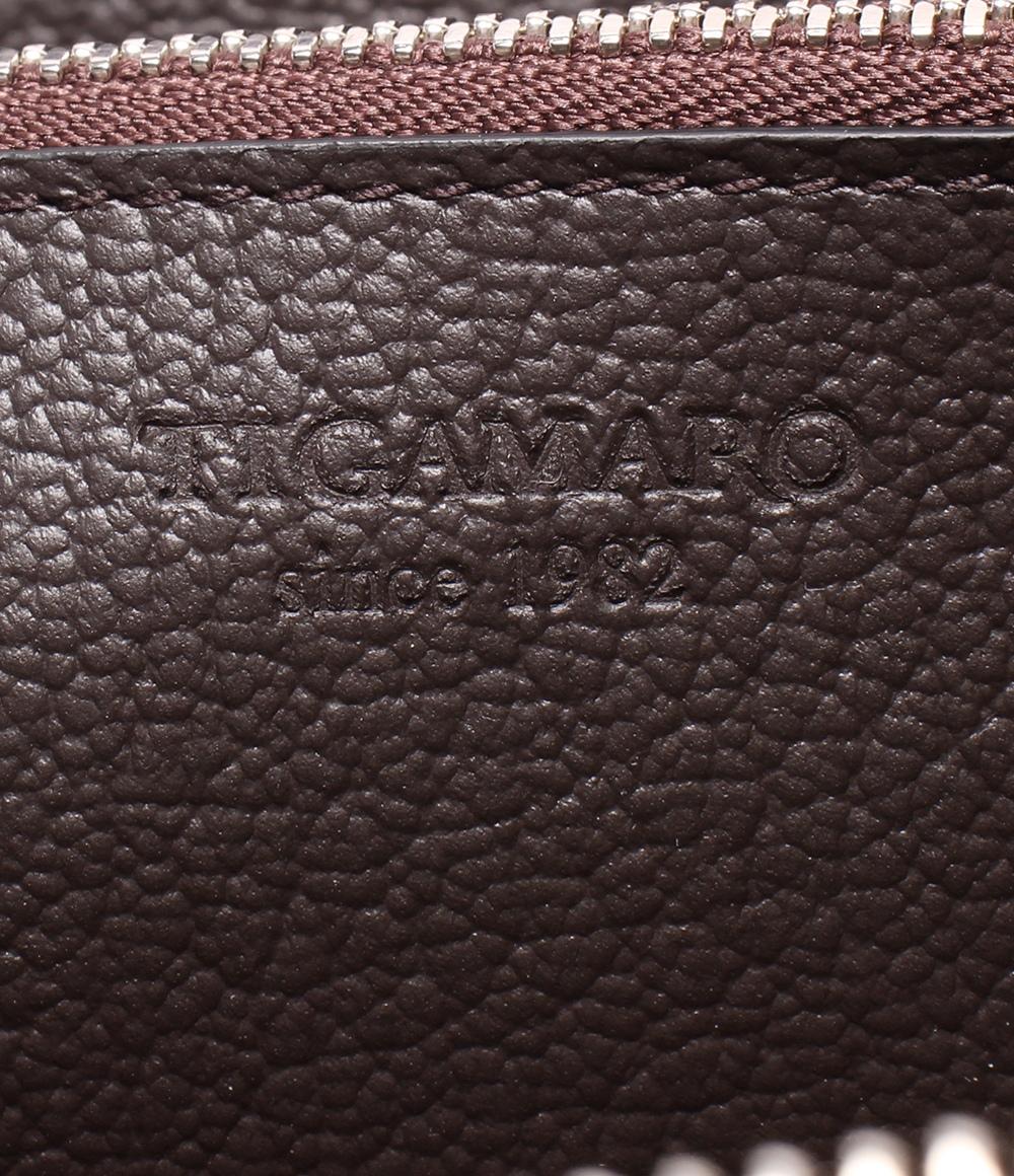 美品 ティガマロ ラウンドファスナー長財布 メンズ TlGAMARO