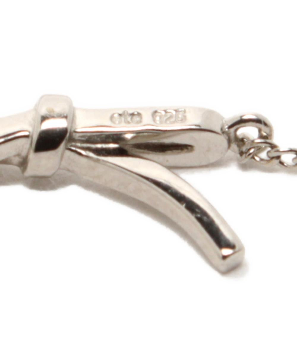 美品 ete ブレスレット SV925 リボンモチーフ レディース エテ