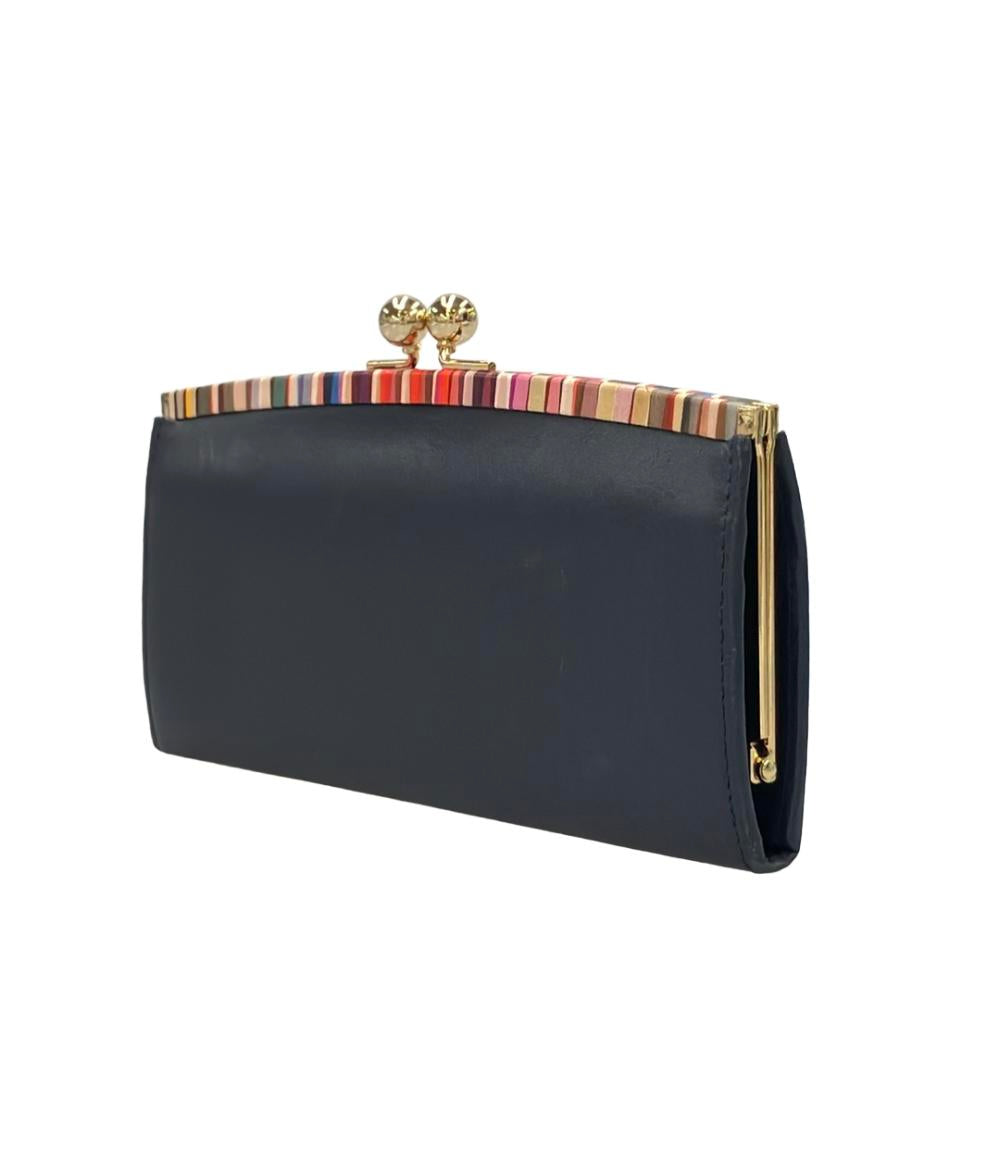 ポールスミス 長財布 ウォレット レザー がま口 Paul Smith（ポール・スミス） 【中古】【やや傷や使用感あり】Paul