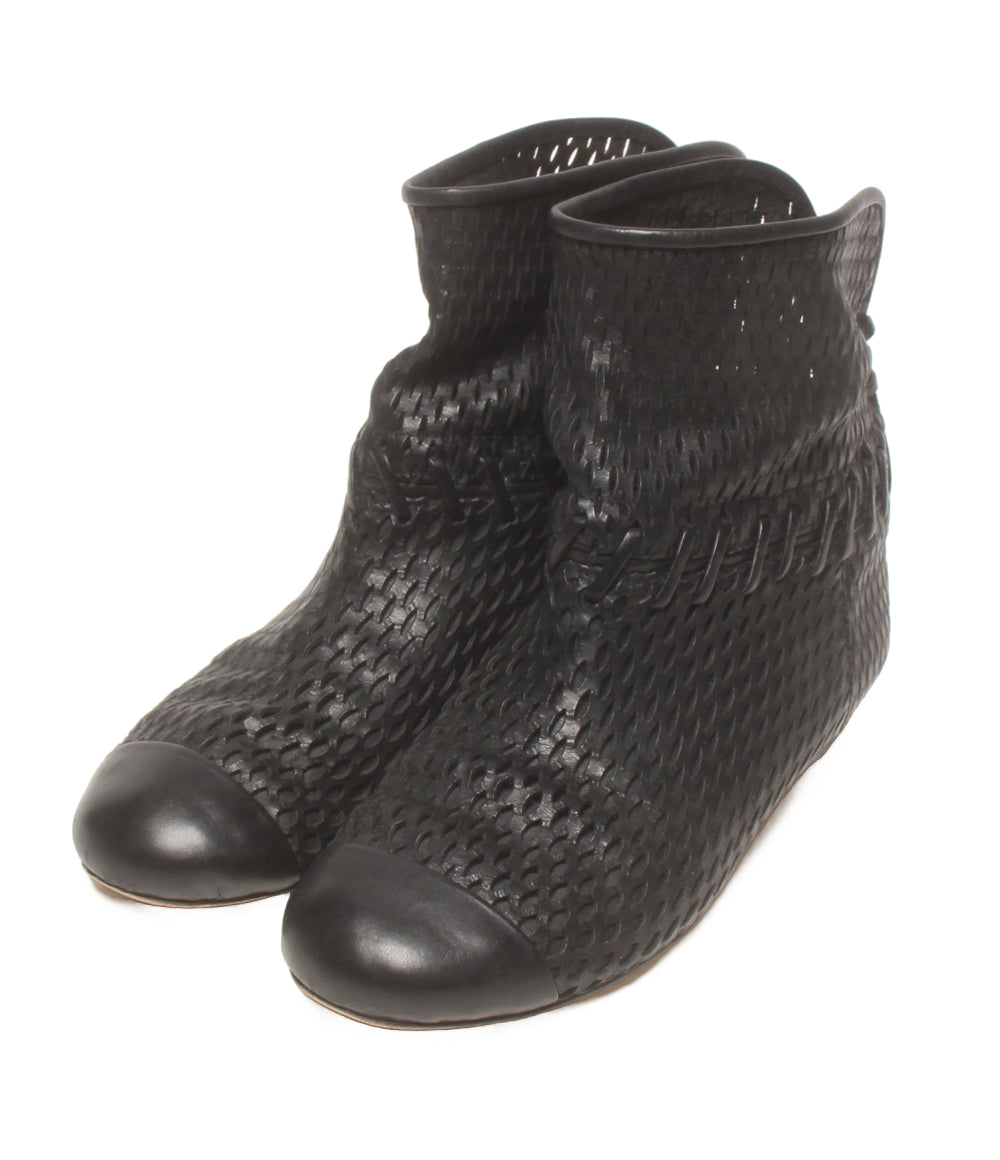 CHANEL ショートブーツ レディース SIZE 37 1/2 シャネル