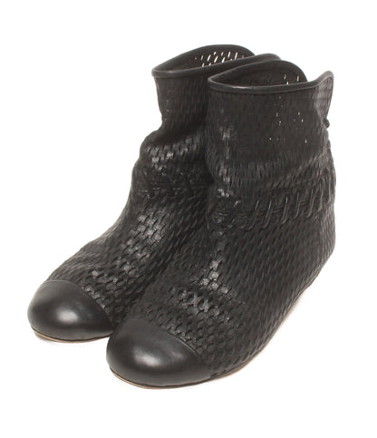 CHANEL ショートブーツ レディース SIZE 37 1/2 シャネル