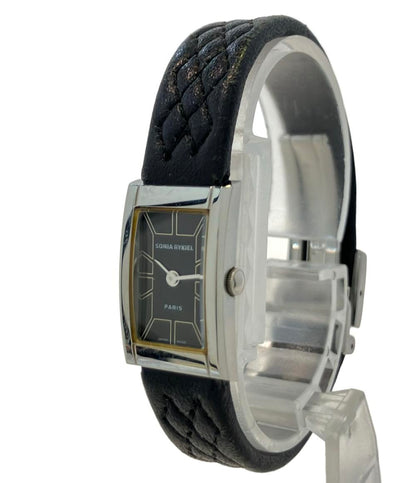 ソニアリキエル 腕時計 クオーツ ブラック SR8021 レディース Sonia Rykiel