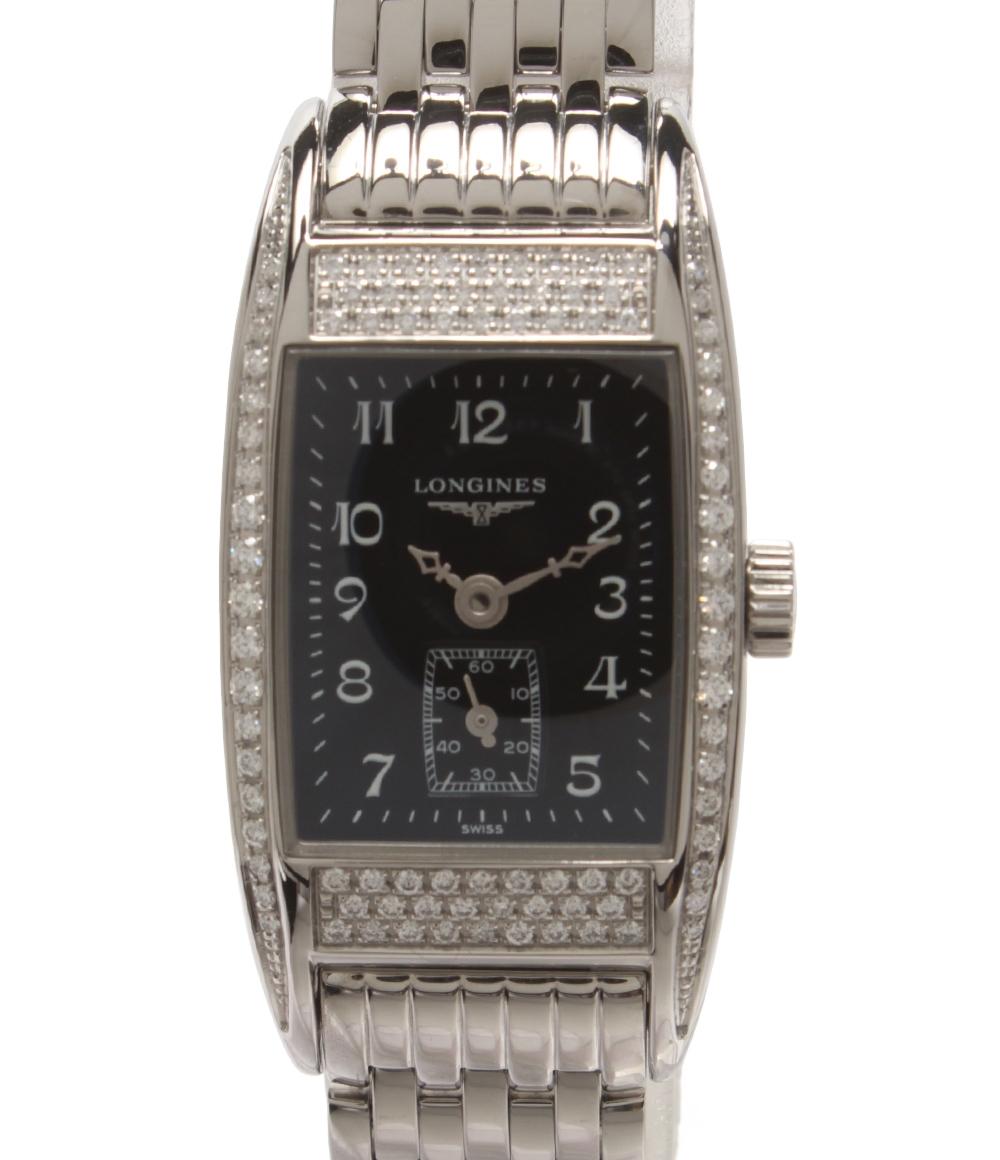 LONGINES クォーツ腕時計 ブラック R7-3060 LONGINES 7017