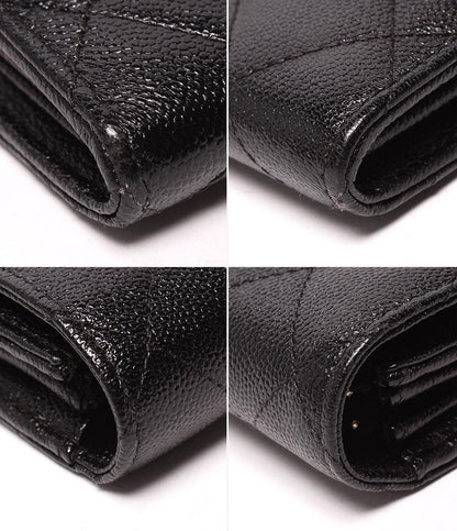 CHANEL 長財布  ココ ロック フラップウォレット ゴールド金具 キャビアスキン A80768 シャネル