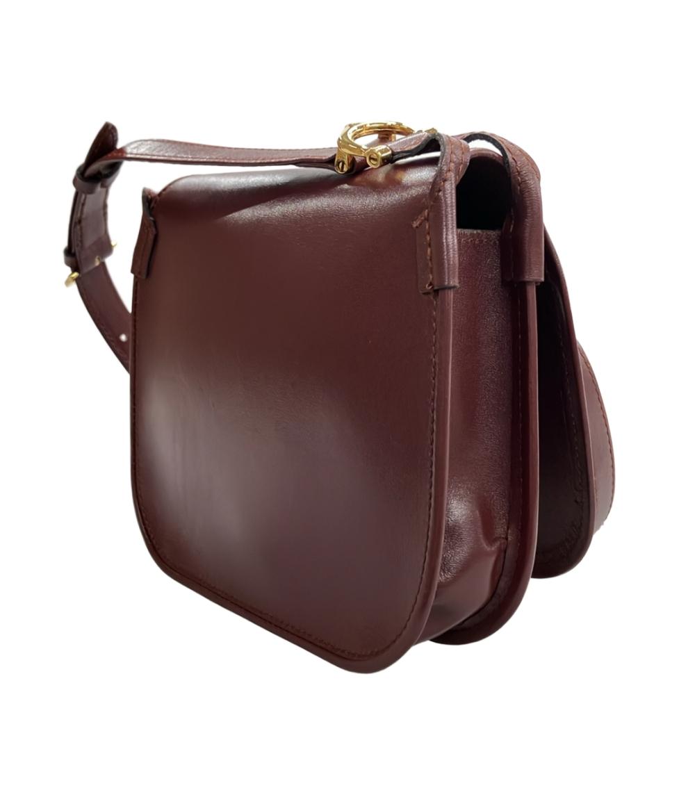 美品 カルティエ ショルダーバッグ 斜め掛け マストライン レディース Cartier