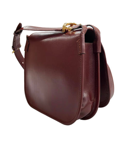 美品 カルティエ ショルダーバッグ 斜め掛け マストライン レディース Cartier