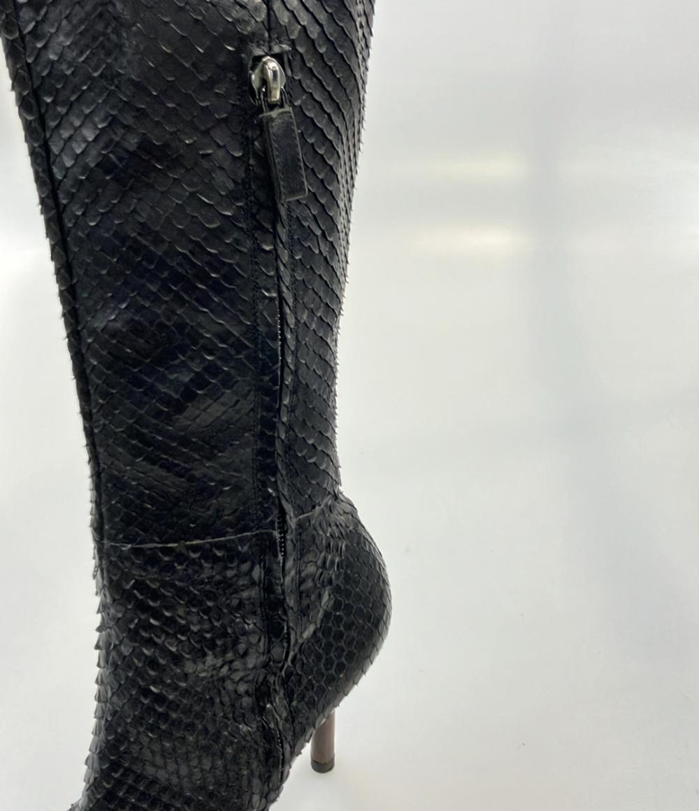 GUCCI ロングブーツ パイソン レディース SIZE 36 C (23cm) グッチ