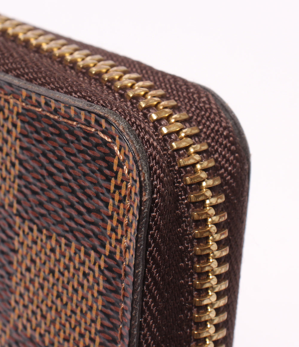 LOUIS VUITTON ラウンドファスナー長財布 ポルトフォイユ クレマンス ダミエ エベヌ N41626 レディース ルイ・ヴィトン