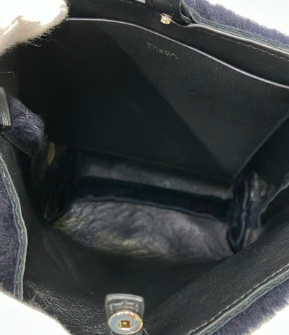 美品 theory ショルダーバッグ 斜め掛け レディース セオリー