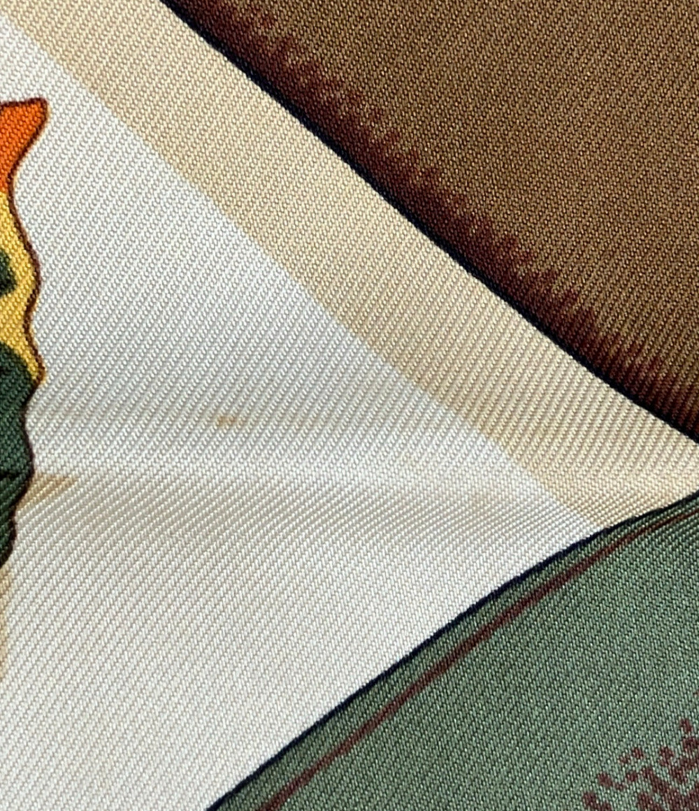 HERMES スカーフ カレ90 シルク100% AU PLUS DRU レディース エルメス