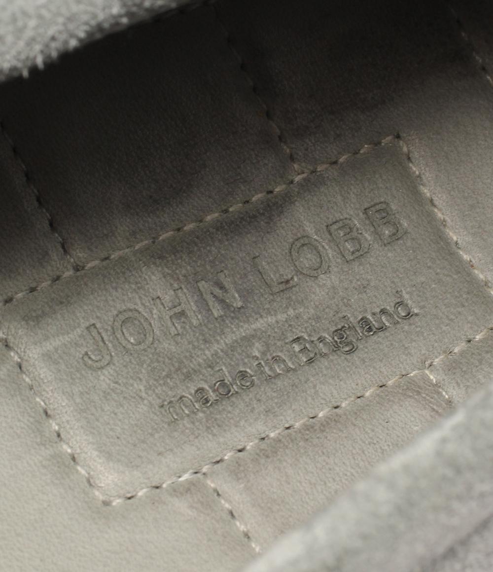 John Lobb ローファー PACE スエード グリーン グレー メンズ SIZE 8E (26.5cm) ジョンロブ