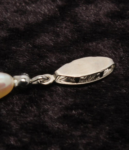 美品 ネックレス 湖水パール 3x2mm レディース