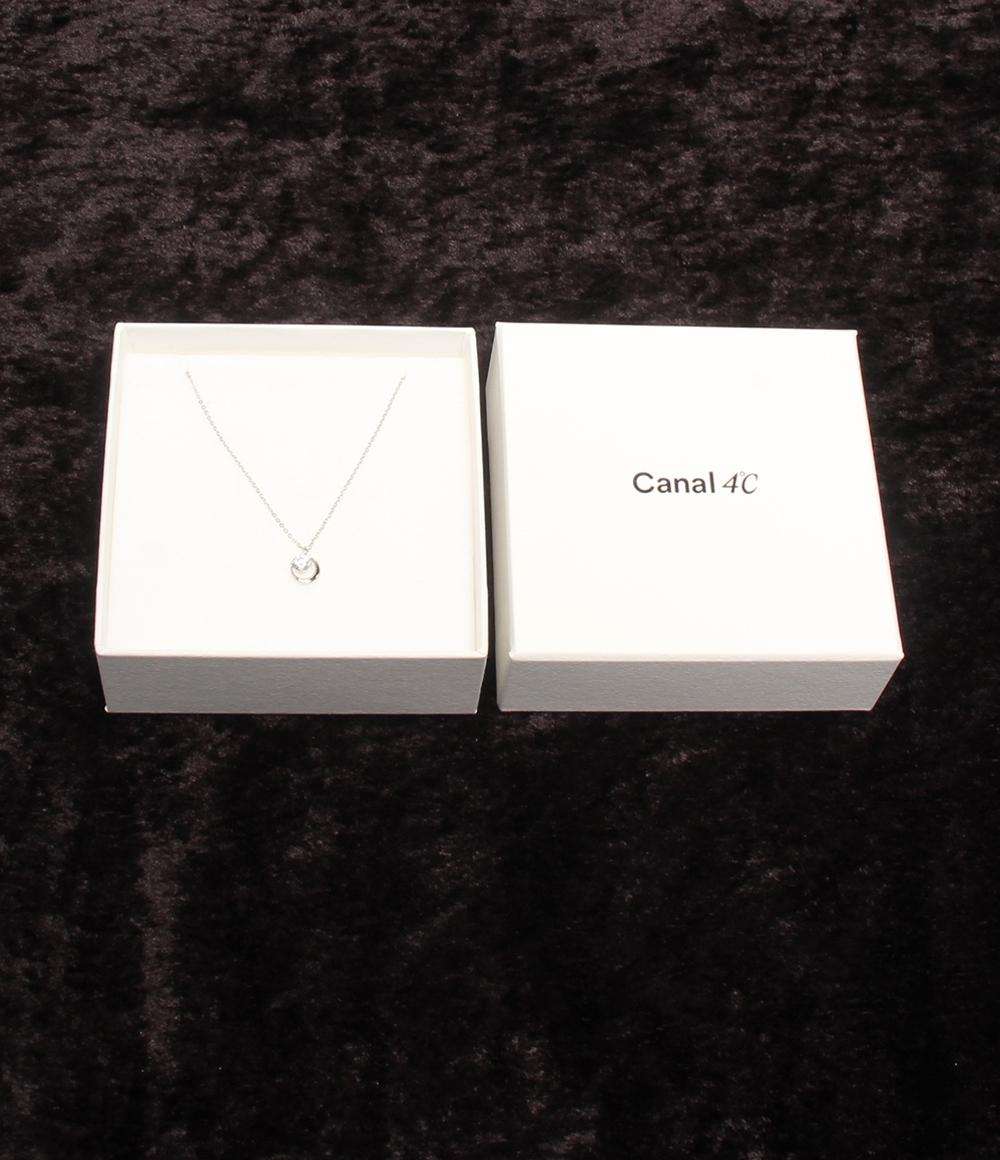 美品 カナルヨンドシー ネックレス SV ラインストーン 株主優待品 レディース canal4℃