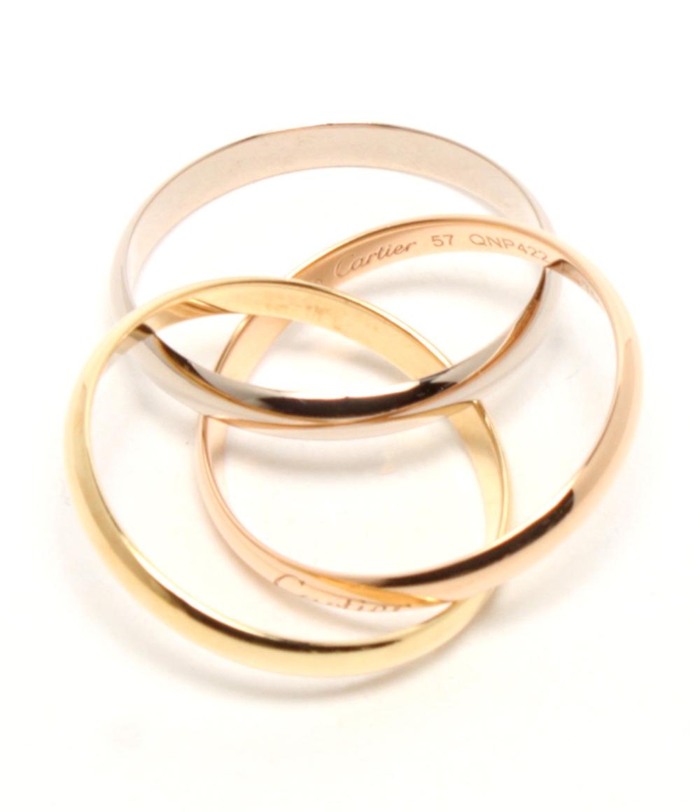 美品 Cartier リング 指輪 K18 トリニティ レディース SIZE 17号 カルティエ