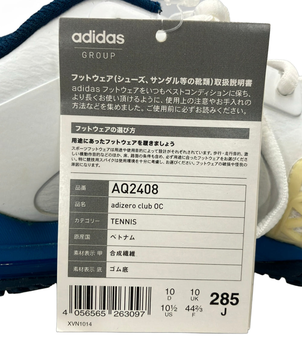 美品 adidas テニスシューズ アディゼロ クラブ OC AQ2408 メンズ SIZE 28.5 アディダス