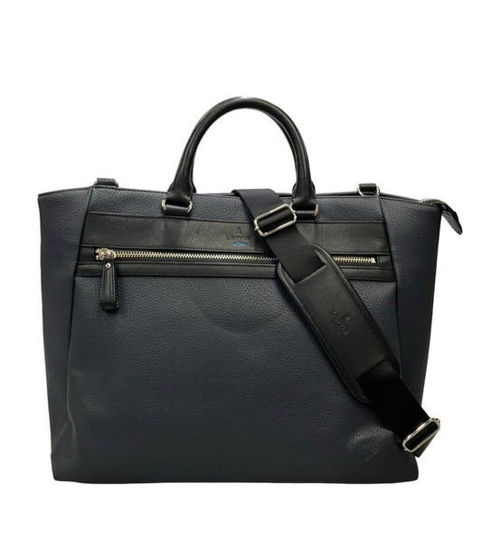LANVIN en Bleu 2way ビジネスバッグ ブリーフケース ショルダーバッグ 斜め掛け メンズ ランバンオンブルー
