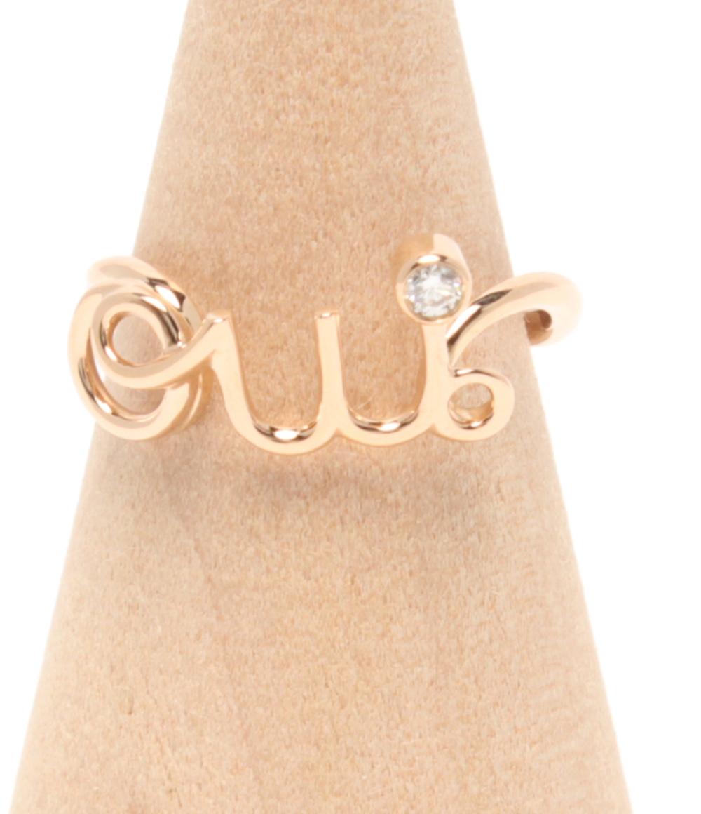 美品 Christian Dior リング 指輪 K18 oui ダイヤ レディース SIZE 9号 クリスチャンディオール