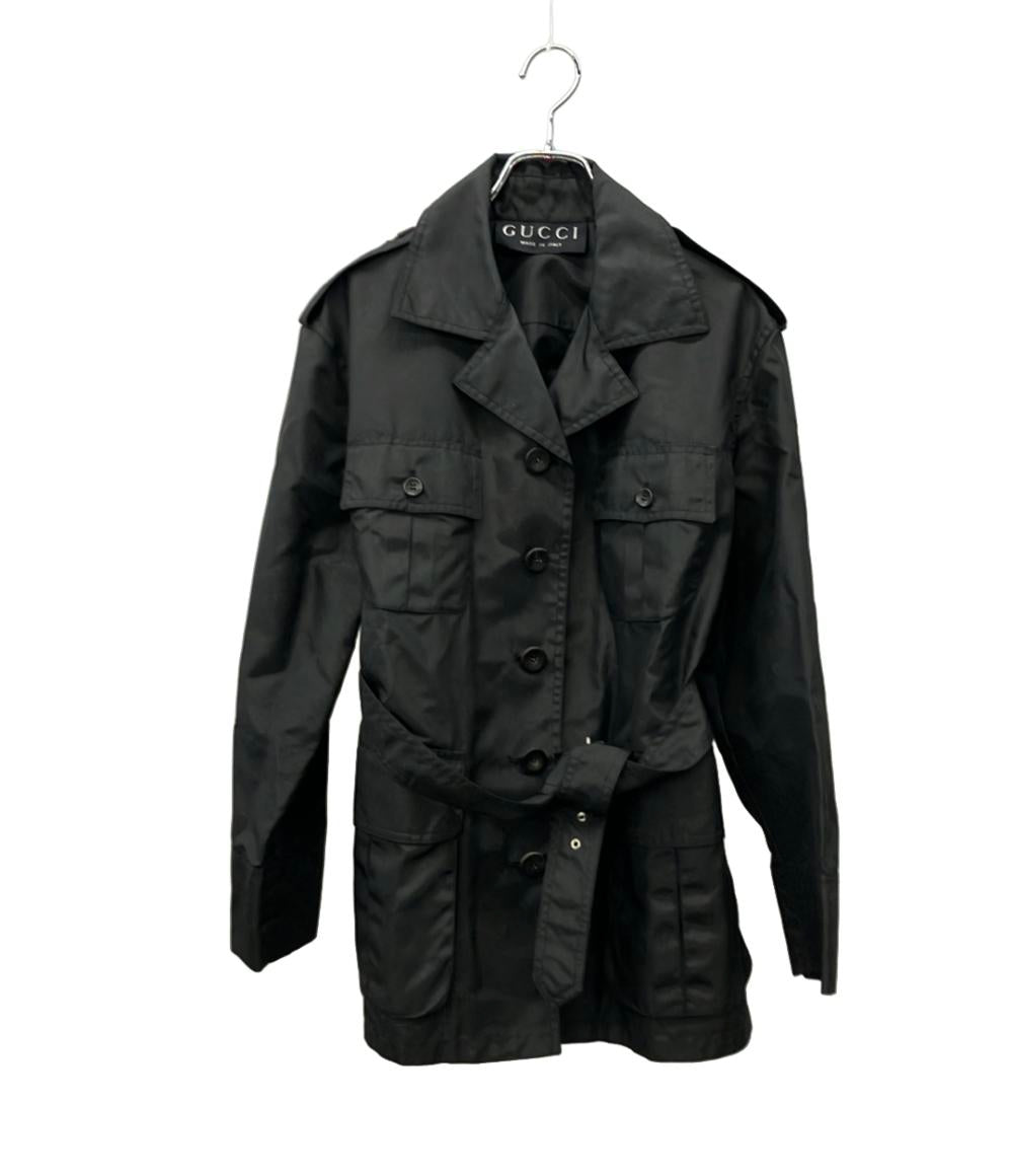 GUCCI ナイロンコート サファリ スプリング 214-0205-7406 レディース SIZE 40 (S) グッチ