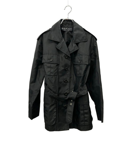GUCCI ナイロンコート サファリ スプリング 214-0205-7406 レディース SIZE 40 (S) グッチ