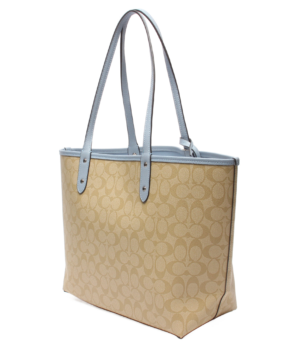 美品 COACH トートバッグ ショルダーバッグ 肩掛け リバーシブル シグネチャー F36658 レディース コーチ