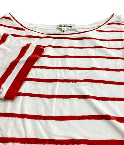 エルメス 半袖Tシャツ ボーダー柄 レディース SIZE SM HERMES