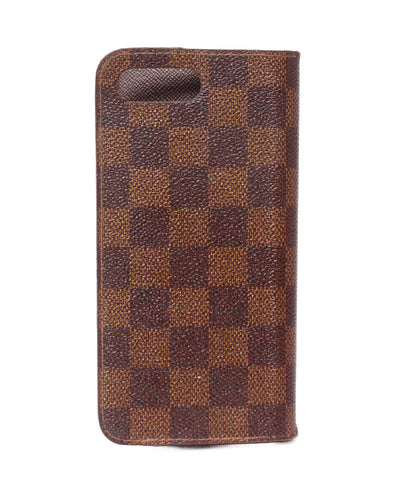 LOUIS VUITTON iPhoneケース iPhone 7 Plus iPhone 8 Plus iPhone 7+ & 8+ フォリオ ダミエ エベヌ N63404 レディース メンズ ルイ・ヴィトン