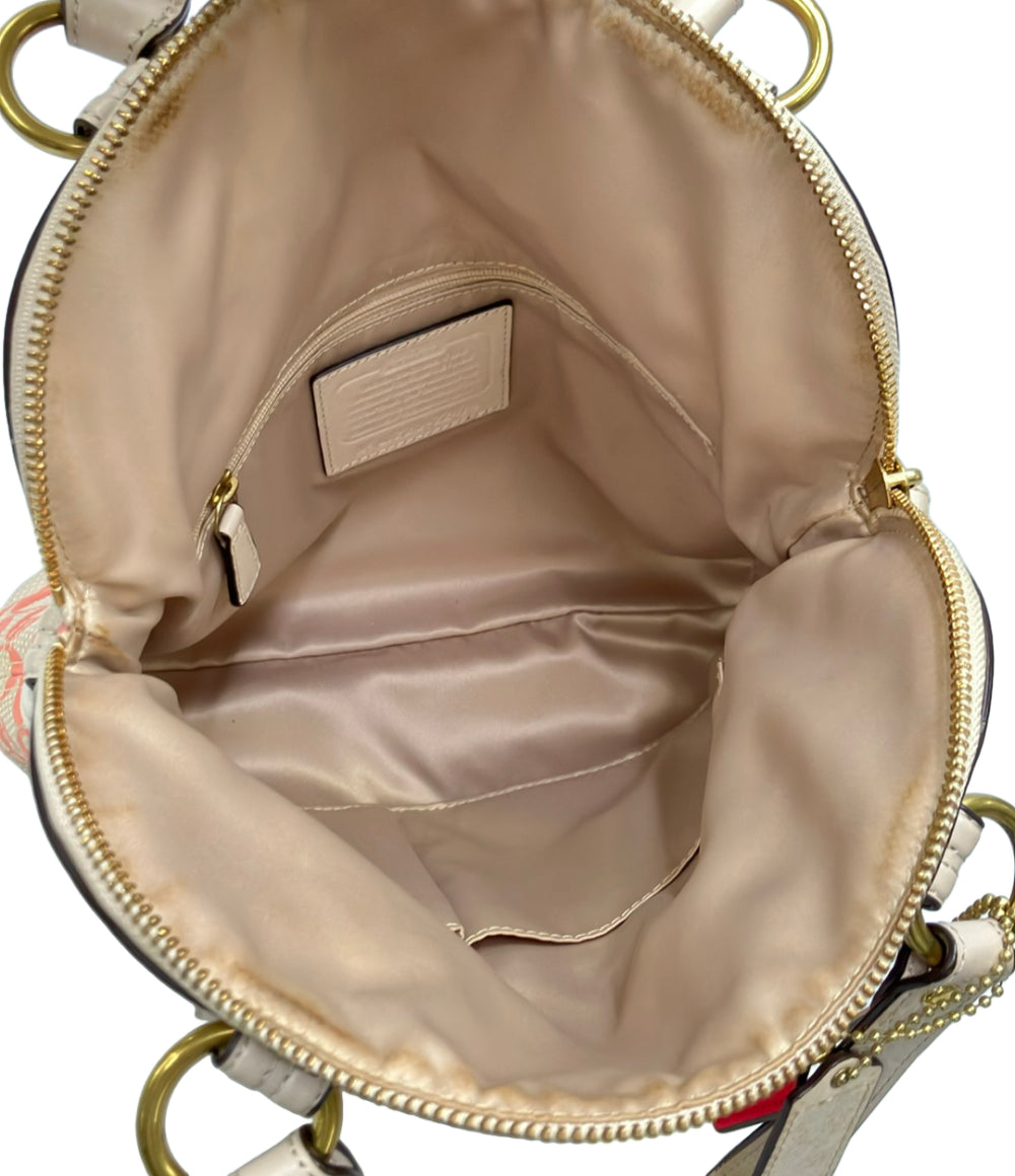 COACH 2WAY ハンドバッグ ショルダーバッグ 肩掛け ドット柄