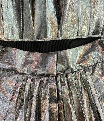Sacai メタリックシルバー プリーツスカート 21-05563 レディース SIZE 2 (M) サカイ