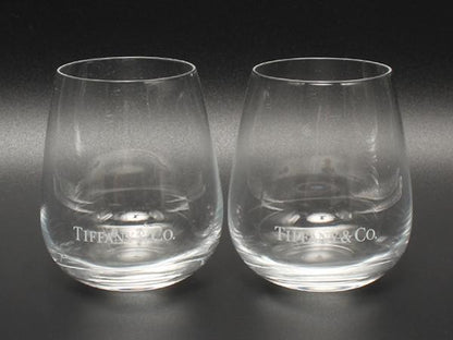 ティファニー グラス タンブラー 2点セット ペア TCO TIFFANY&Co.