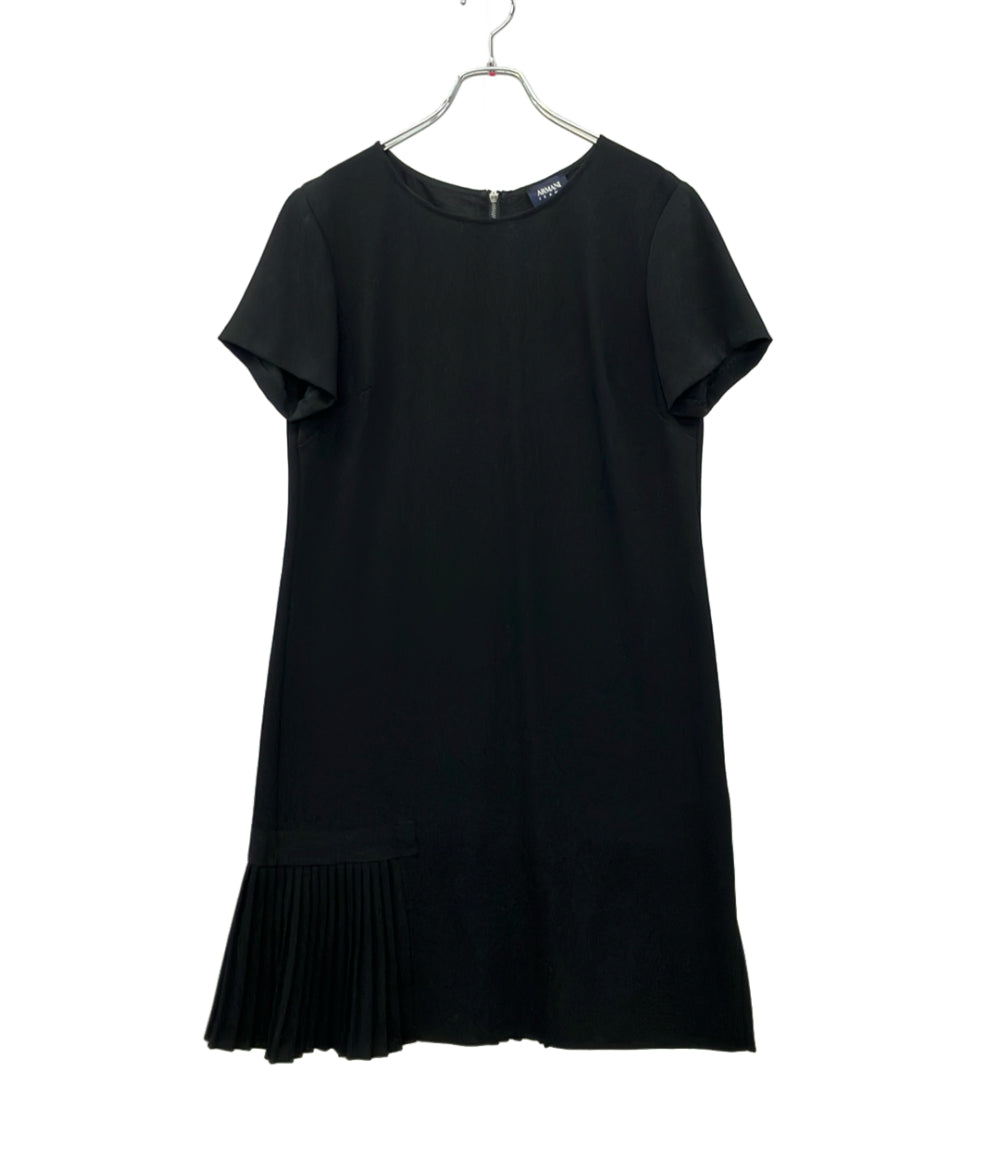 ARMANI JEANS 裾プリーツ 半袖ワンピース レディース SIZE 8 (M) アルマーニジーンズ