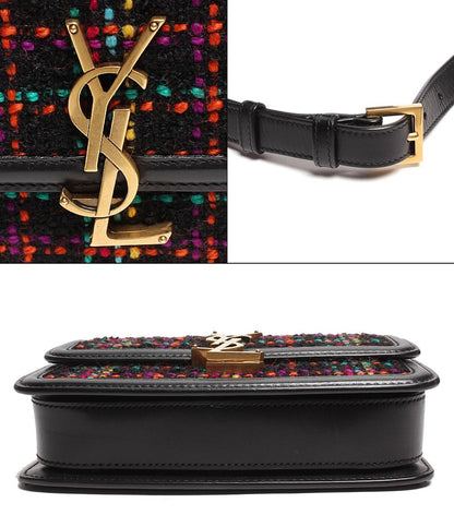 サンローラン ショルダーバッグ ゴールド金具 ツイ－ド ツイードソルフェリーノ レディース SAINT LAURENT