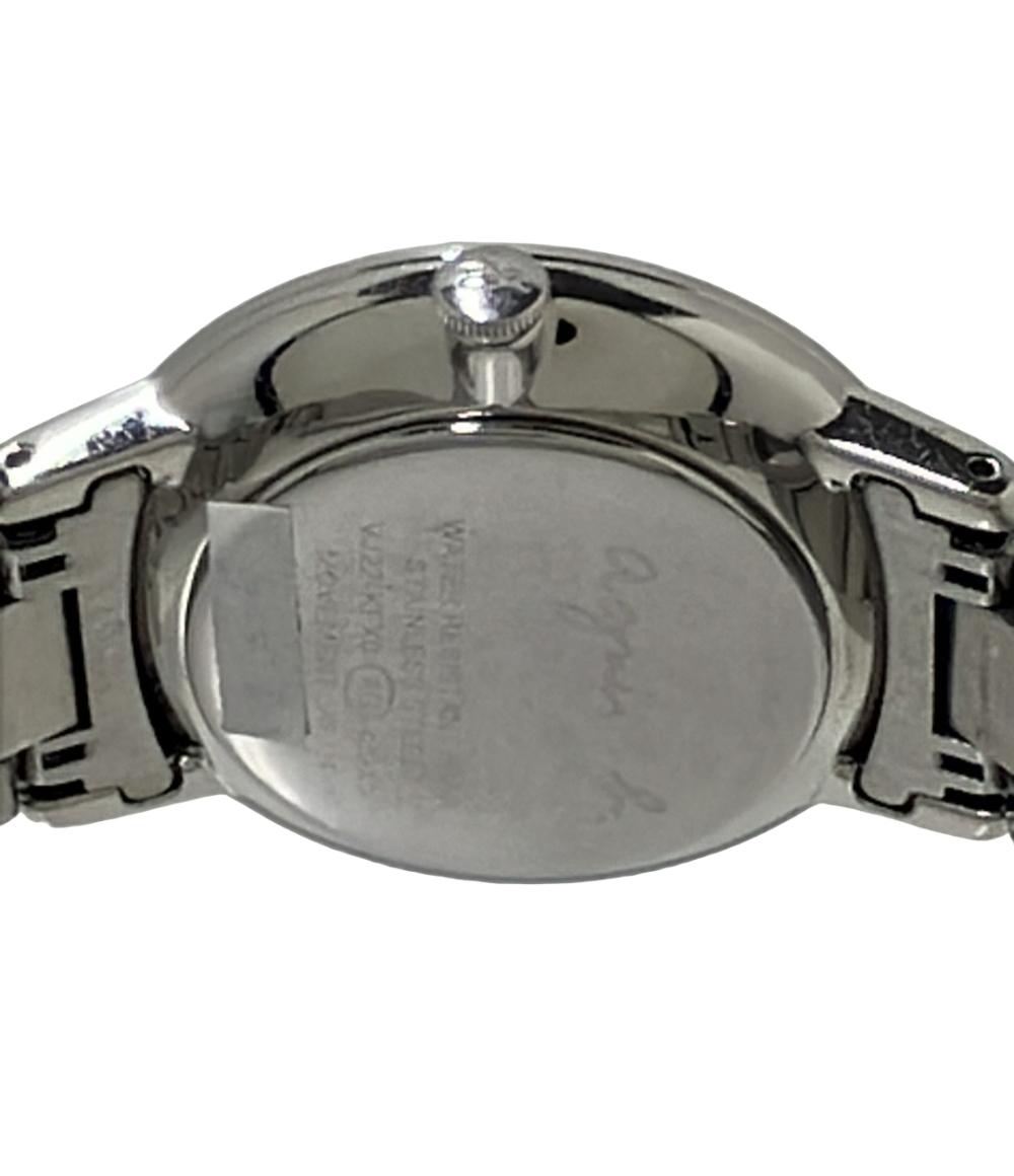 agnes b. 腕時計 クオーツ ネイビー系 VJ22-KFX0 レディース アニエスベー