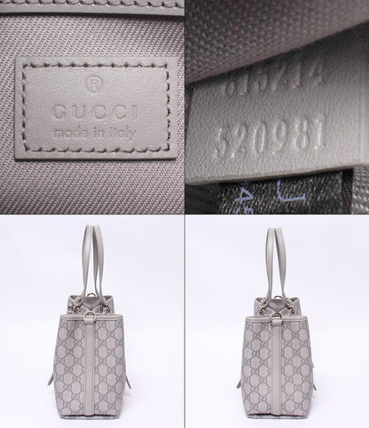 美品 GUCCI スモール トートバッグ 2WAY ハンドバッグ ショルダーバッグ 肩掛け 斜め掛け GGエンブレム 815214 520981 レディース グッチ