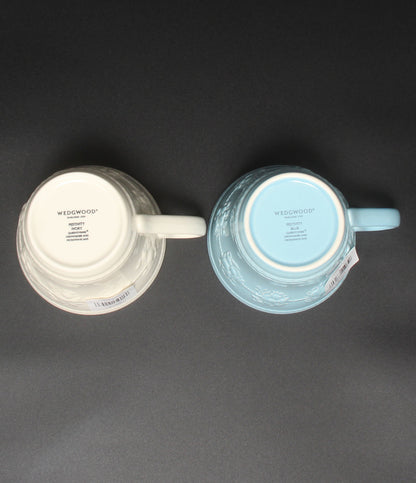 美品 WEDGWOOD マグカップ 2点セット ペア フェスティビティ アイボリー ブルー ウェッジウッド
