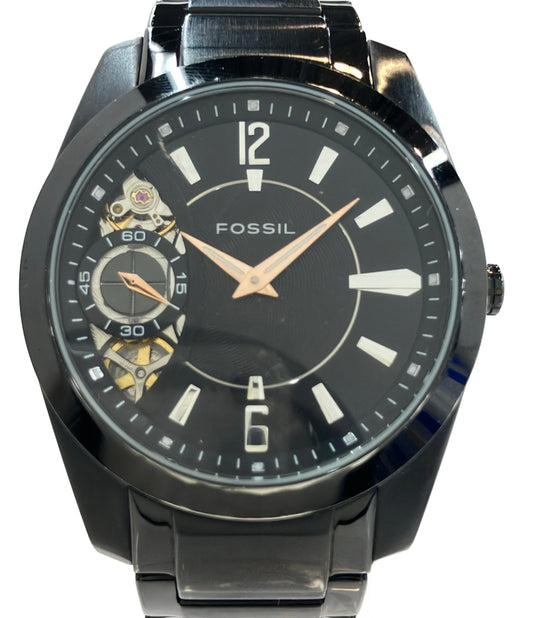 FOSSIL 腕時計 クオーツ 自動巻き ブラック メンズ フォッシル