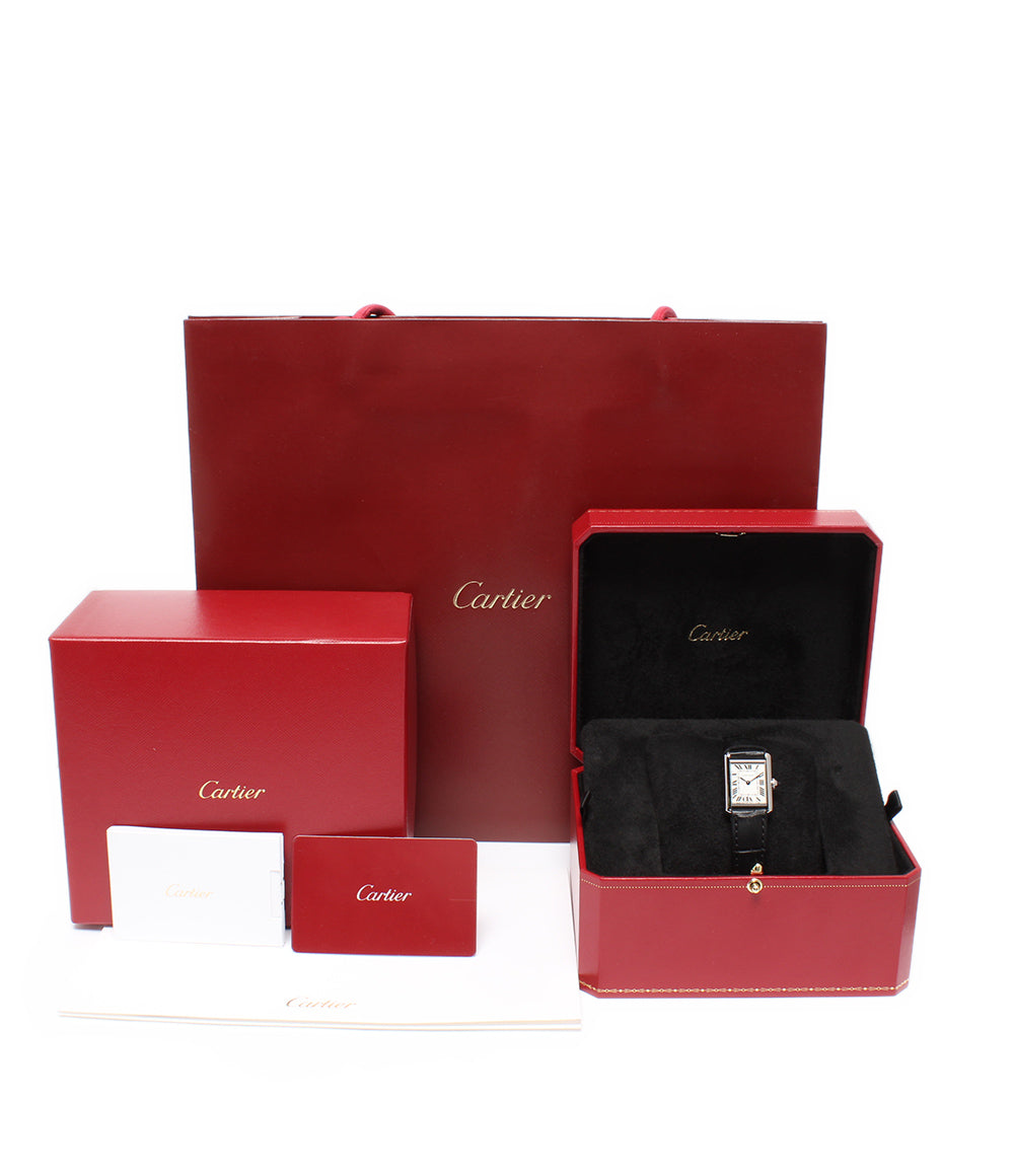 Cartier 腕時計 タンク マスト TANK MUST SM ソーラー WSTA0060 レディース カルティエ