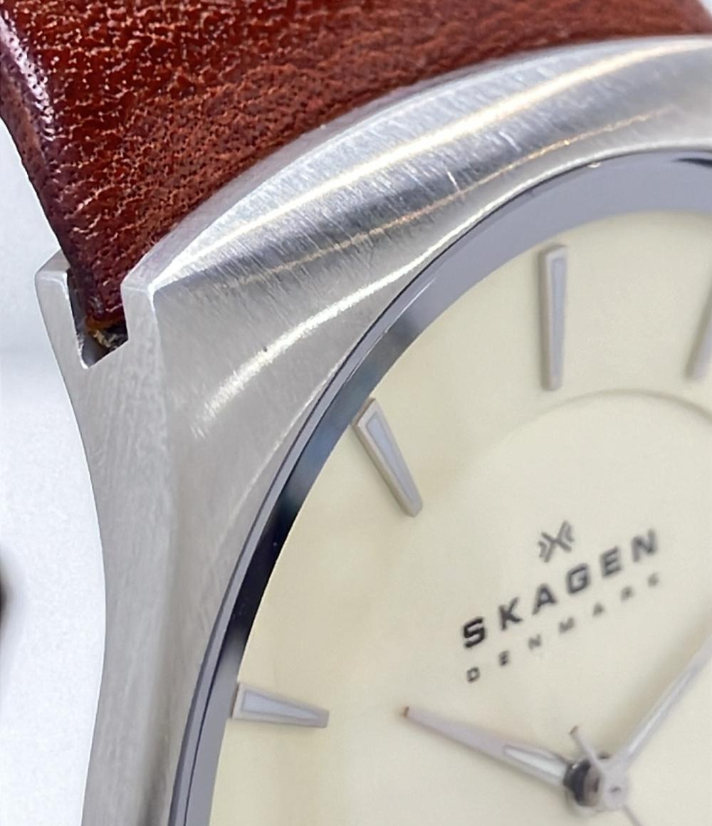 SKAGEN 腕時計 クオーツ アイボリー SKW6084 メンズ スカーゲン