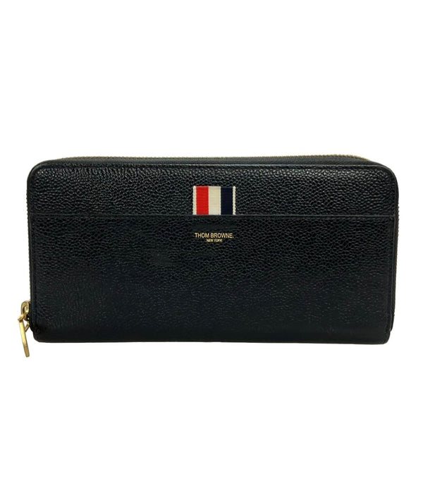 THOM BROWNE ラウンドファスナー長財布 レザー レディース トム
