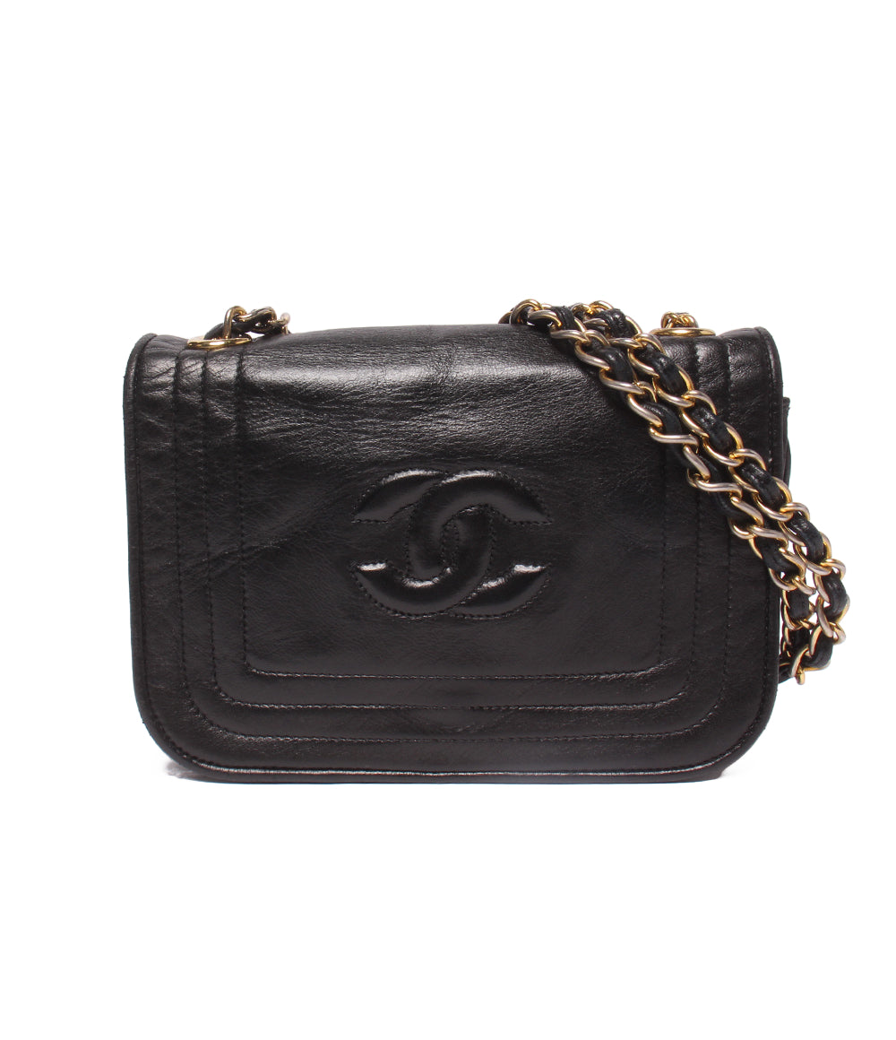 CHANEL チェーンショルダーバッグ ラムスキン ゴールド金具 肩掛け レディース シャネル