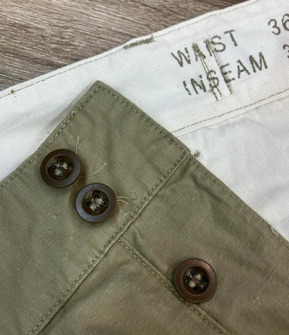 DOUBLE RL RALPH LAUREN コットンパンツ 2タック ミリタリーパンツ  サイドアジャスター  アメリカンカジュアル 782943804001 メンズ SIZE W36 L32