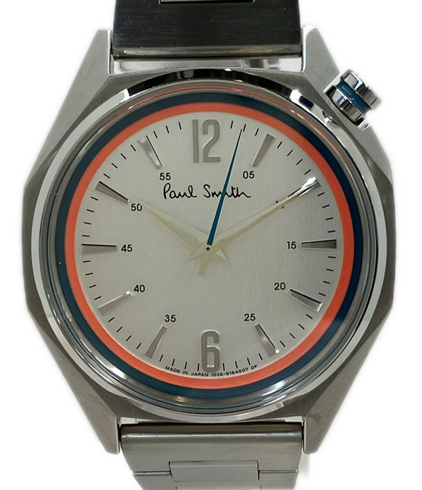 Paul Smith 時計 Paul Smith 腕時計 オクタゴン クオーツ シルバー 1036-S119677 メンズ
