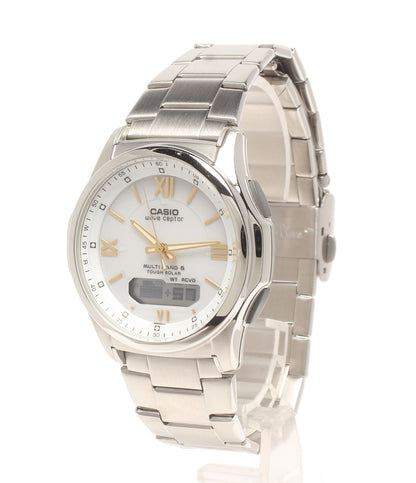 美品 CASIO 腕時計 ウエーブセプター WAVE CEPTOR ソーラー WVA-M630D-7A2JF メンズ カシオ