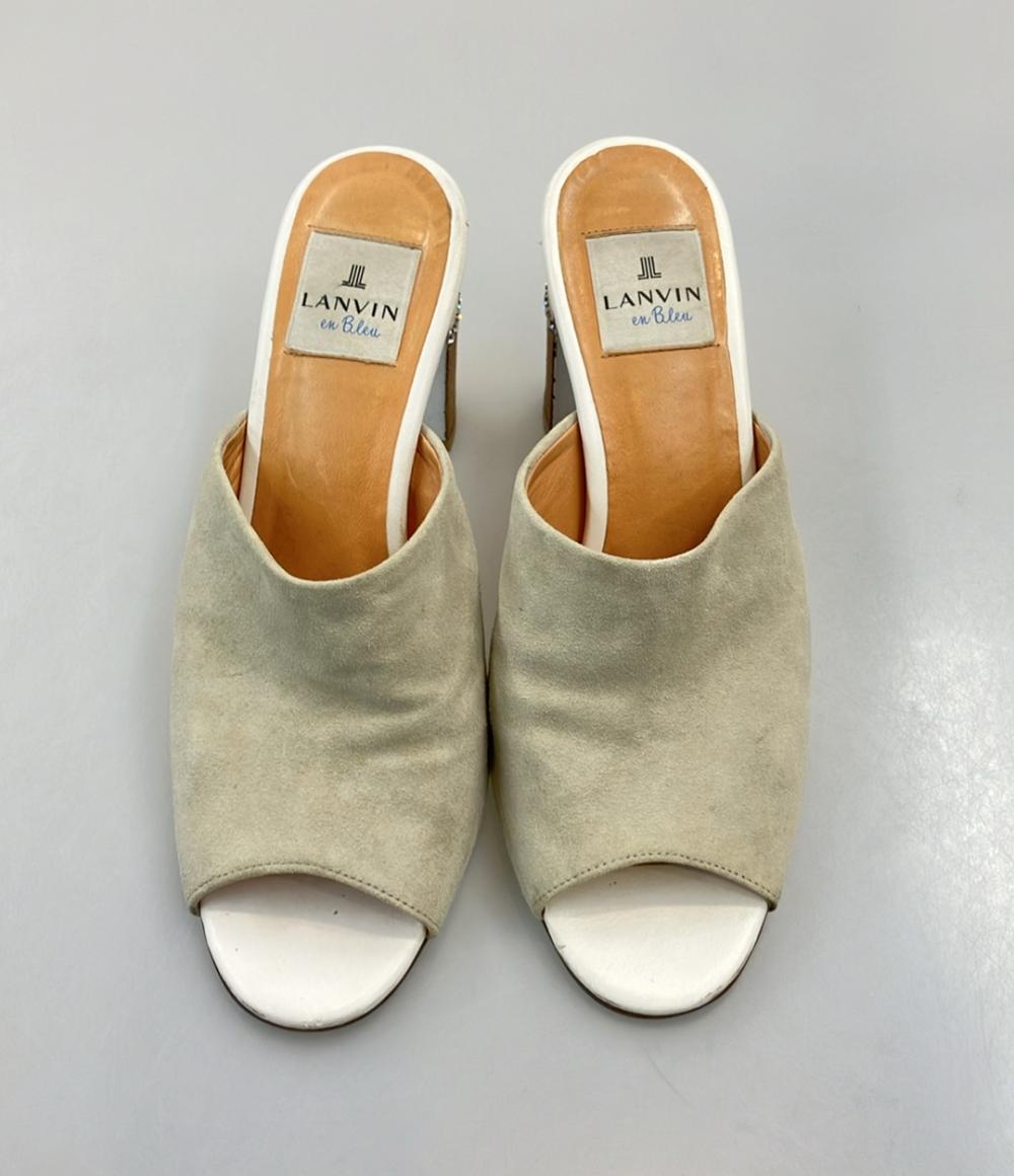 LANVIN en Bleu ミュールサンダル レディース SIZE L (24.5cm
