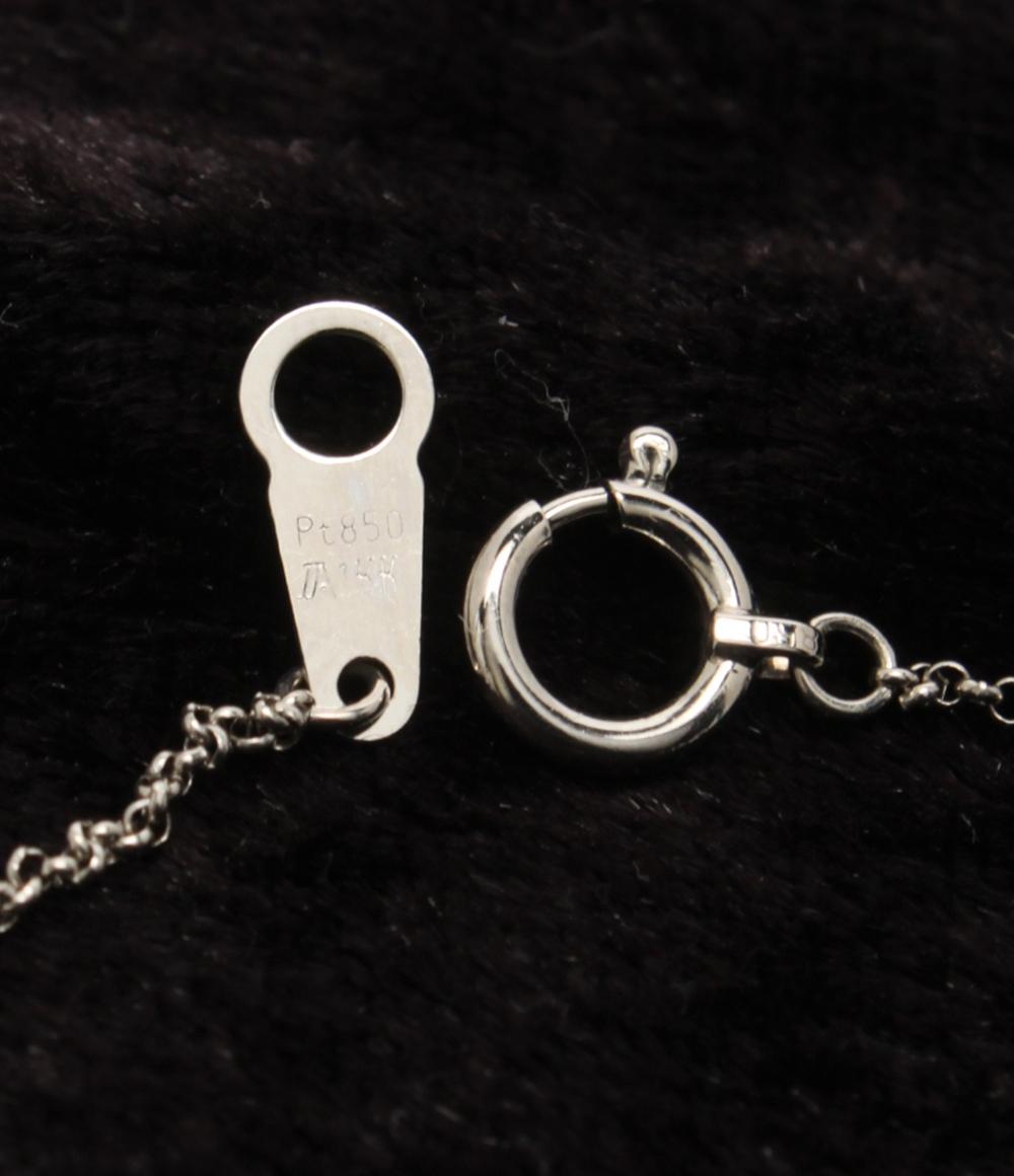 美品 ネックレス Pt900 Pt850 ダイヤ 0.399ct レディース