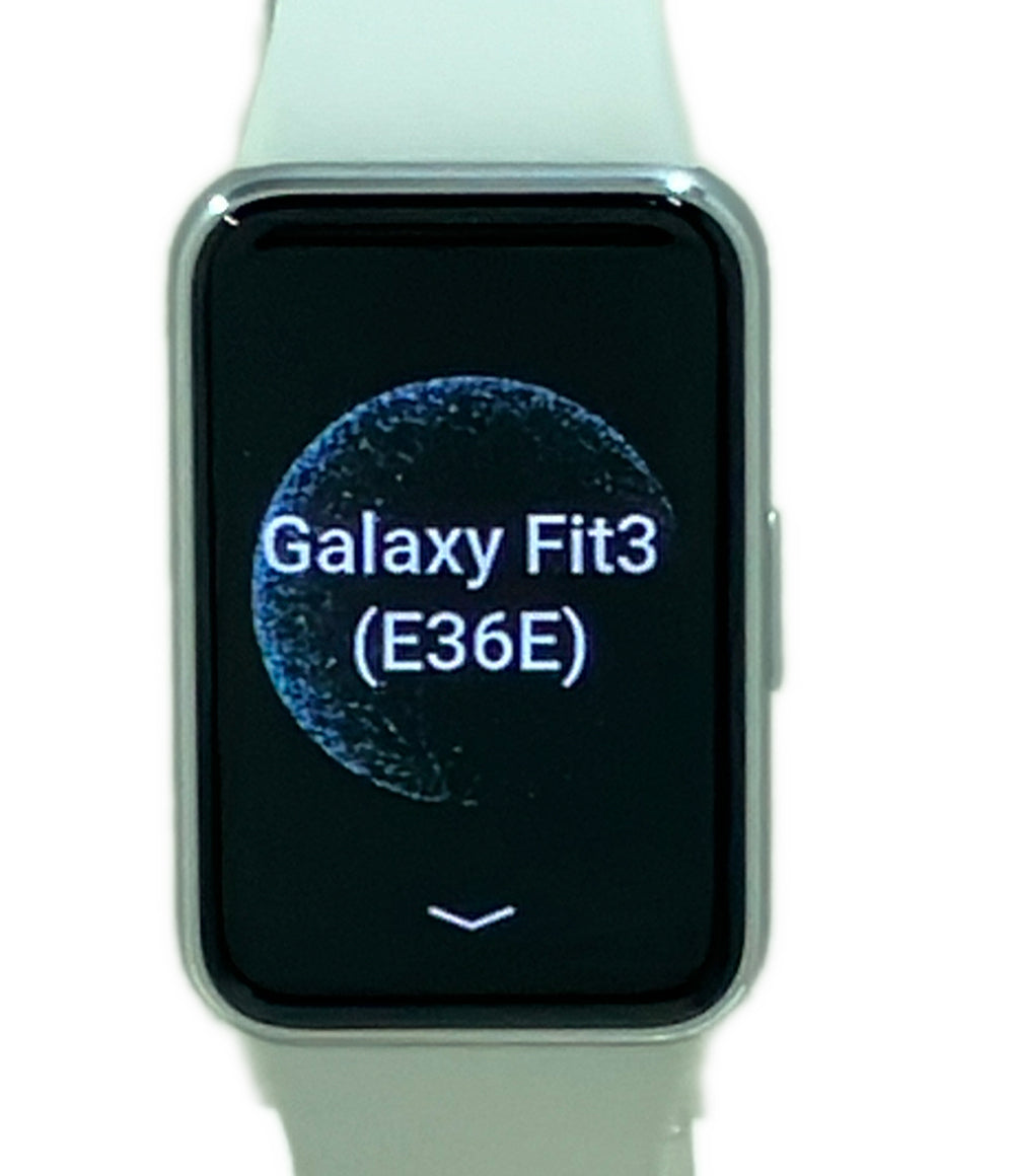 美品 SAMSUNG スマートウォッチ 腕時計 Bluetooth Galaxy Fit3 バッテリー充電 レディース メンズ サムスン電子