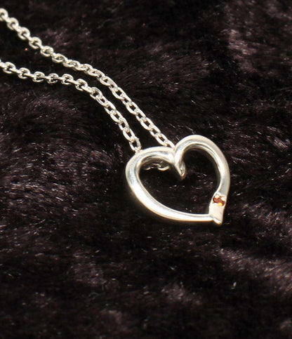 美品 ヨンドシー ネックレス SV ハートモチーフ レディース 4℃