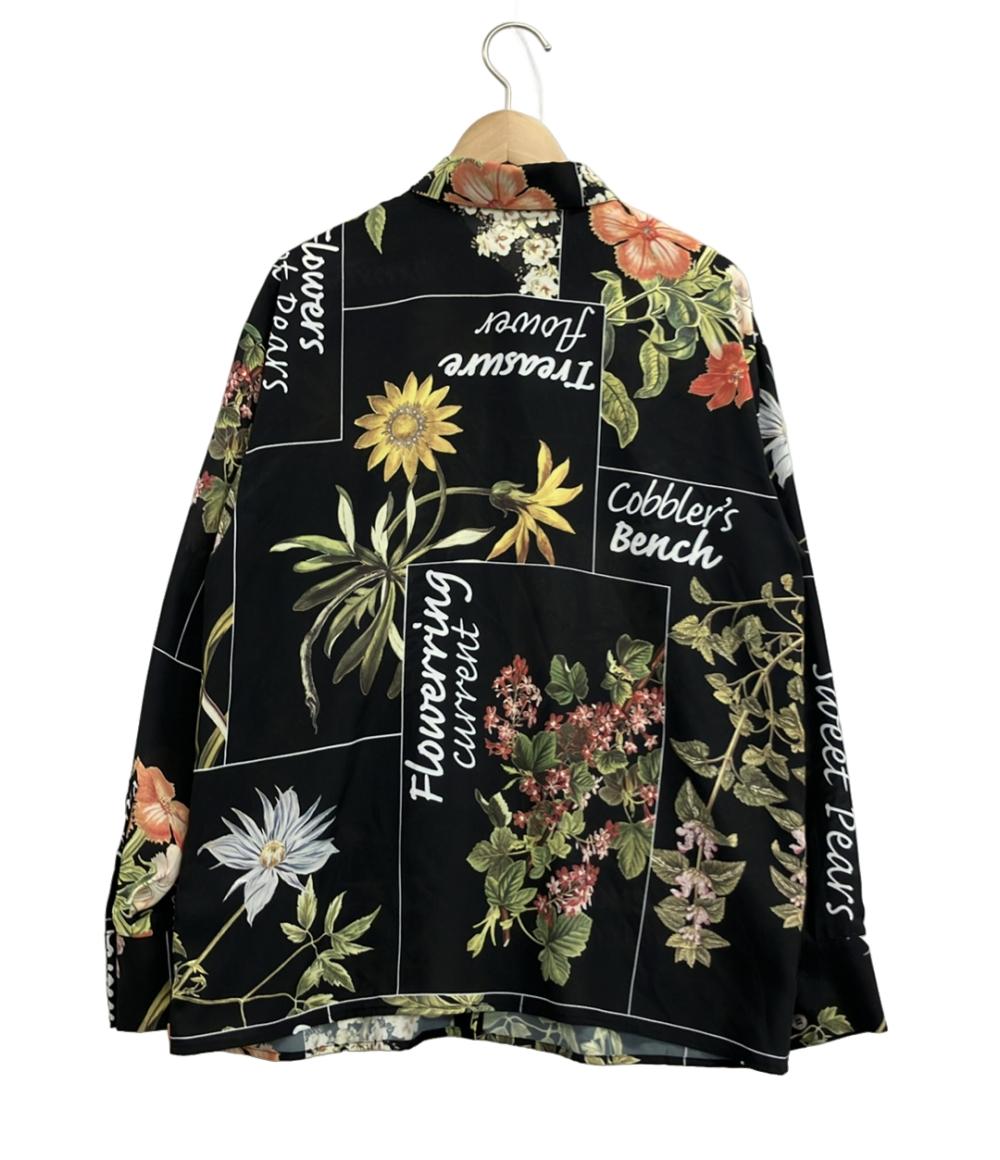 美品 ダイアグラム 長袖シャツ 花柄ロングスリーブブラウス 03221 41082-00 レディース SIZE 36 (S) Diagram