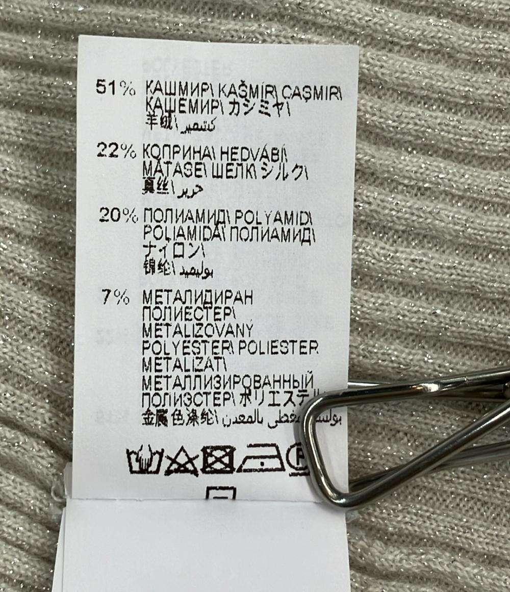 Brunello Cucinelli 半袖ニット ハイネック ラメ レディース SIZE M ブルネロクチネリ