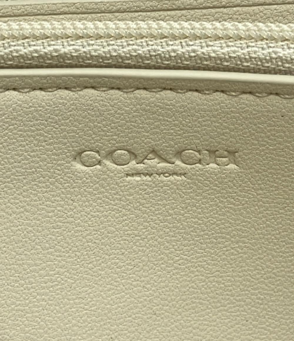 美品 COACH ラウンドファスナー 長財布 シグネチャー レディース コーチ
