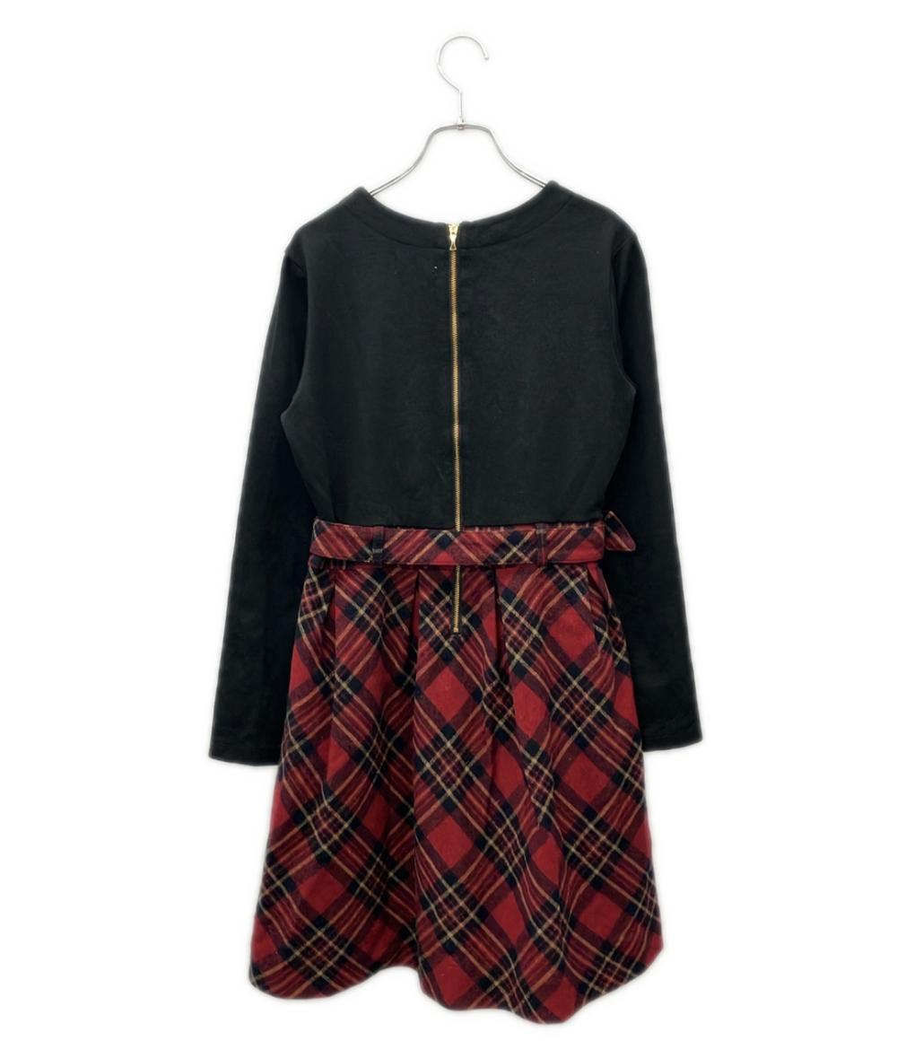 Kate Spade NEW YORK 長袖 タータンチェック ワンピース キッズ SIZE 150 ケイトスペード ニューヨーク